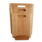 MA311 - Bamboo 3-piece Cutting Board Set with Stand
