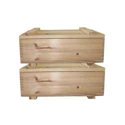 MA511 - 10" x 16" Cedar Storage Box w./ Lid (Set of 2)