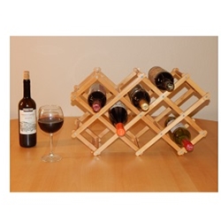MA330 - 8 Bottle Bamboo Tabletop Wine Rack