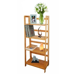 MA333 - Multi-functional 4 Tier Bamboo Bookcase